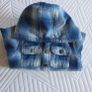NEXT | Size 104cm 3-4 years |  Blue Check Borg Lined Hooded Shacket Image 6