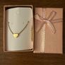 Gold Stainless Steel Heart Necklace Image 3