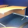 New Radial Desk with Cantilever Legs 1600 x 1200mm Image 2