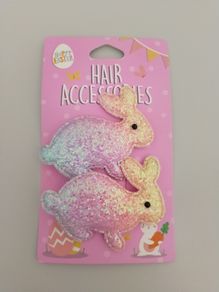 girls Easter hair clips