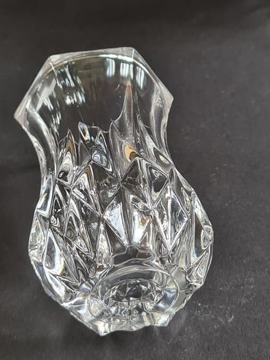 Crystal Bud 2 Vases Vintage Lead Crystal