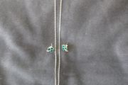Pendant and earrings