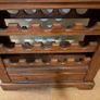 Mahogany wine rack with storage drawer Image 2