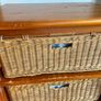 Set of drawers - wood and wicker Image 2
