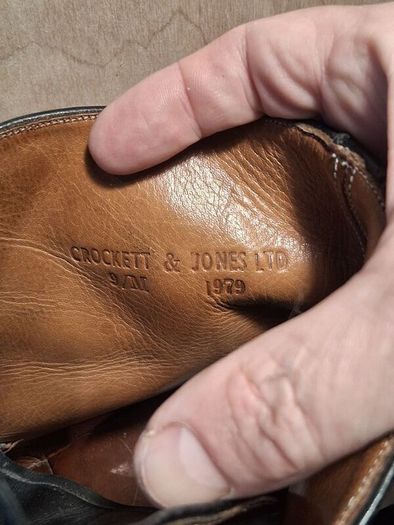 Vintage Crockett And Jones Dress Army Boots(1979)