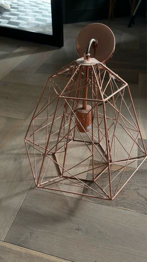 Copper pendant light