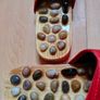 New reflexology massage slippers with stones  red Image 2