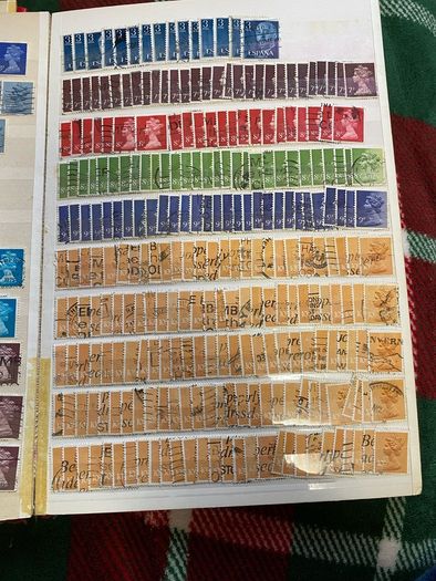 2 vintage stamp books