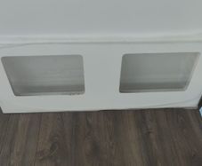 Double bathroom vanity quartz marble effect counter top