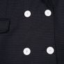 Sandro Paris Black Micro Polka Dot Double-Breasted Tailored Blazer Jacket 12UK/40EU Image 2