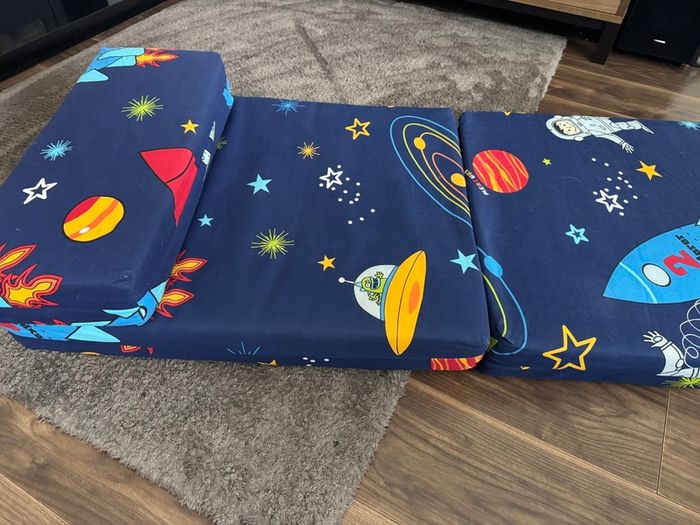 Kids Foldable Printed Chair Bed