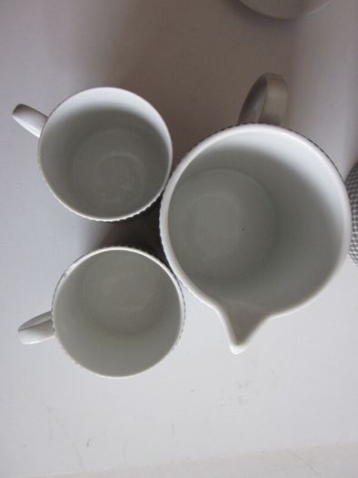Rosenthal Porcelain Coffee Pot+Jug Onyx Design 1960s