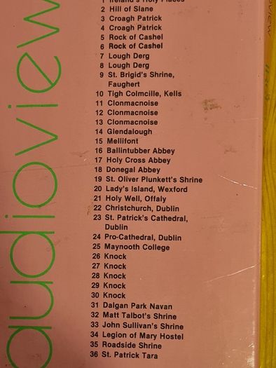 Vintage 36 Coloured Slides Of Ireland's Holy Places. With Cassette Commentary BY koaudioview Dublin