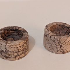 Solid Marble Candle Holders