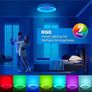 RGB LED Ceiling Light Dimmable with Remote Control, 24W Flush Ceiling Light, 3000K-6500K 2400LM for Living Room, Bedroom, Kids Room, Dining Room, Kitchen, Bathroom, Round 11 Inch Image 6