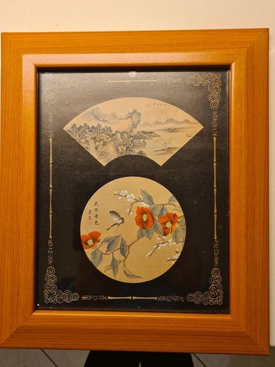 Framed Japanese  Art.