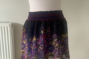 Black &amp; Purple mini skirt. Size S
