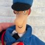 Postman Pat approx. 22 cm. Plush Plastic head Is too loose with glasses and red bag Used Please see photos Image 5