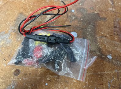 Campervan 12v electrical connectors.