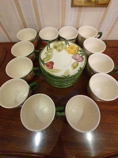 Mason Fruit cups with saucers