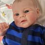 Reborn Dolls 17inch 46cm Reborn Baby Dolls Reborn Toddler Dolls Lifelike Real Soft Touch Maddie with Hand-Drawing Hair Handmade Doll Xmas Gift (FREE POSTAGE) Image 6