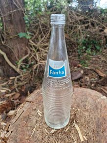 Vintage  Fanta Clear Glass Bottle