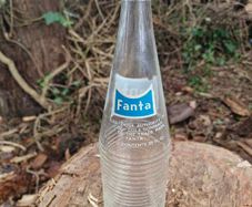 Vintage  Fanta Clear Glass Bottle