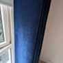Navy Blue Curtains Blackout Lining- Rail Incl. Image 2