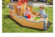 Pirate ship sand pit.