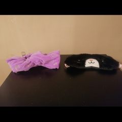 Aladin hair band and cat eye mask both new.