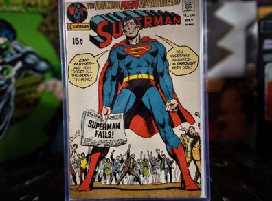 Superman ! Issue #240 ! Wonder Woman Appears ! Bronze Age Comic from 1971 ! by DC Comics !