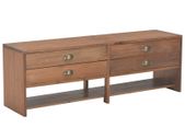TV Cabinet with 4 Drawers 120x30x40 cm Solid Fir Wood