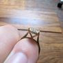 5 Carat oval diamond ring (hidden halo) 18k gold Image 5
