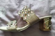 Gorgeous Gold Slip On Sandals