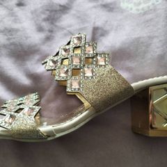 Gorgeous Gold Slip On Sandals