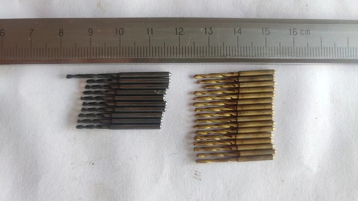 IN STOCK. Lot 26pcs 1.5 mm Solid Carbide Drills USSR (16 Coated + 10 Uncoated)