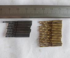 IN STOCK. Lot 26pcs 1.5 mm Solid Carbide Drills USSR (16 Coated + 10 Uncoated)