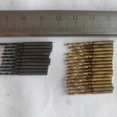 IN STOCK. Lot 26pcs 1.5 mm Solid Carbide Drills USSR (16 Coated + 10 Uncoated)