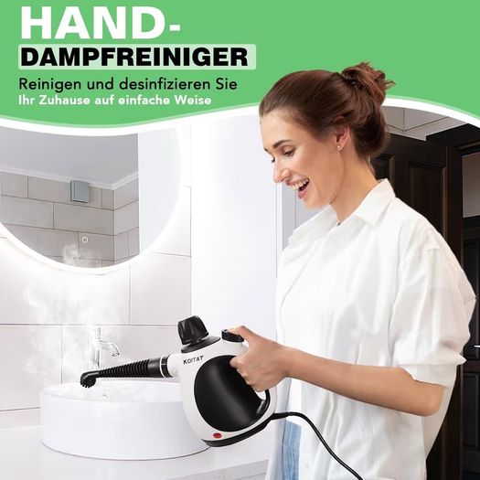 Brand New Portable Steam Cleaner with 10 Accessories for Home & Car.