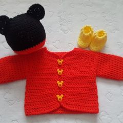 handmade baby cardigan sets 0-3 months