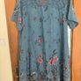 Linda Made in Italy plus size blue floral dress above the knee size UK22 EU50 Perfect condition Postage included Image 5