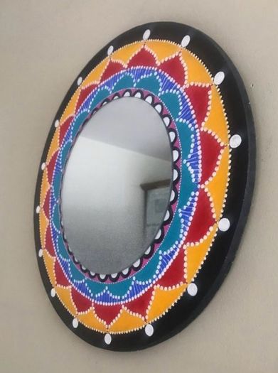 Mirror handpainted