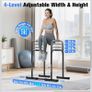 Adjustable Dip Bars, 400kg Heavy Duty Parallel Bars, Stable Dip Station with Dual Safety Lock, Height Adjustable Parallettes for Home Gym, Calisthenics & Upper Body Workout Image 5