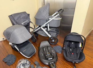 Amazing Uppababy Vista V2 rotating car seat 360