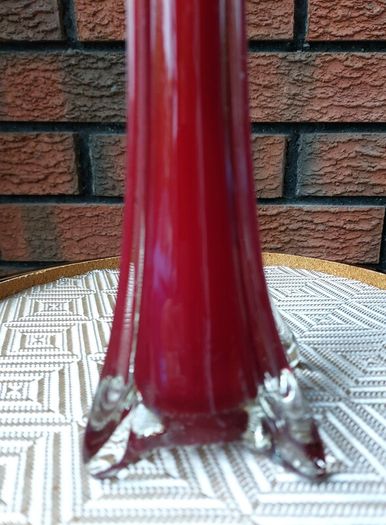 Vintage Murano Cranberry Vase