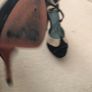 Kurt Geiger 6 platform black and cream strapped shoe Image 4