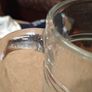 Luminarc glass pitcher with a ribbed design. Image 3