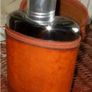 Vintage Harrods Hip flask & Leather Case Image 8