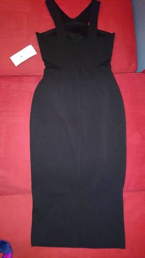 Boohoo black size 8 midi dress