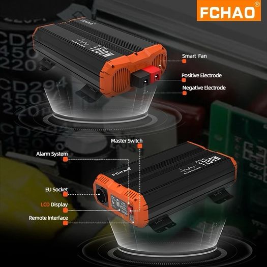 Power inverter 24v Dc to 220v 50hz Ac 1800w